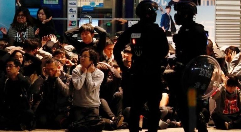 Hong Kong Protesters Clash With Police Again During the Protest