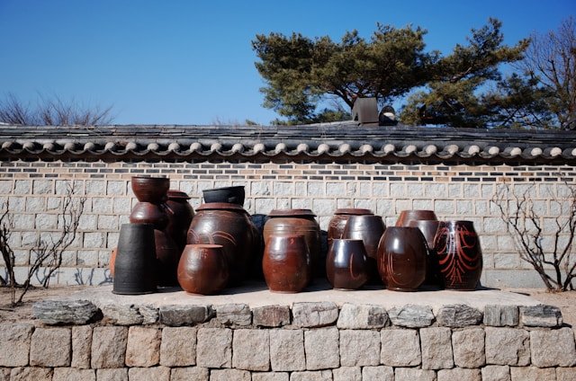 oriental garden pots
